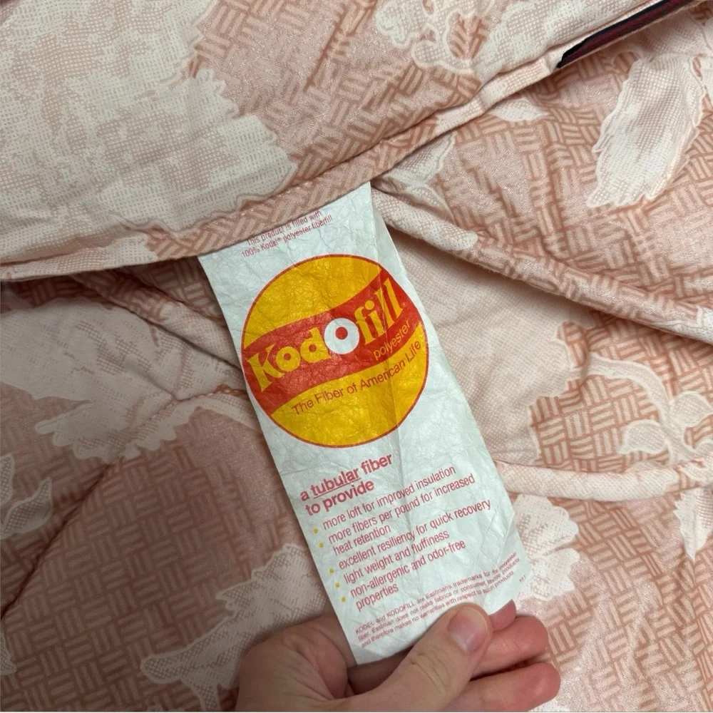 CROSCILL Rare Vintage Queen Comforter 4 -Piece Set‎ Pink Cream